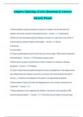 Adaptive Quizzing&colon; Evolve Questions & Answers Already Passed