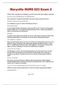 Maryville NURS 623 Exam 2  All Questions and  100&percnt; answers