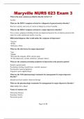 Maryville NURS 623 Exam 3  All Questions and 100&percnt; verified answers