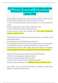 CITI Training&comma; Modules 1-24 &lpar;Biomedical  Research&rpar; Questions and Answers  Latest 2023