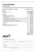 AQA A-level BUSINESS  Paper 2 Business 2  7132-2-QP-Business-A-7Jun23