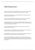 CBCS Practice Test 1 QUESTIONS AND ANSWERS 2024