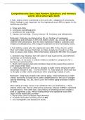 Comprehensive Gero Hesi Review Questions and Answers Latest 2022&sol;2023 Quiz Bank Graded A&plus;