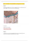 A&P 1 101 Module 7 Exam &lpar;100 OUT OF 100&rpar; Integumentary System- Portage Learning