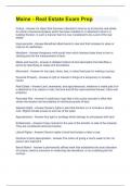 Maine Real Estate 2 Exam Bundle &lpar; Graded A &rpar;