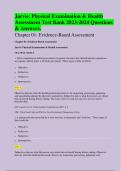 Jarvis&colon; Physical Examination & Health Assessment Test Bank  Questions & Answers&period;