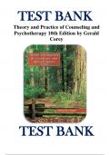 Test Bank For Theory and Practice of Counseling and Psychotherapy, Enhanced 10th Edition by Gerald Corey ISBN 9780357671429 Chapter 1-16 | Complete Guide A+