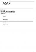 AQA A-level COMPUTER SCIENCE 7517/1  Paper 1  Mark scheme  June 2023  Version: 1.0 Final 