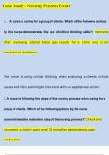 Case Study- Nursing Process Exam &lpar;2023&sol;2024&rpar; Newest Questions and Answers &lpar;Verified Answers&rpar;
