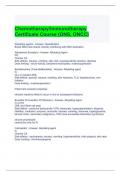 Chemotherapy Immunotherapy Certificate Course &lpar;ONS&comma; ONCC&rpar; Exam Questions and Answers