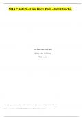 SOAP note 5 - Low Back Pain - Brett Locke&period;