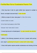 Certified Beer Server Examination Practice Test &lpar;2023&sol;2024&rpar; Newest Questions and Answers &lpar;Verified Answers&rpar;