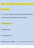 Maternity & Women&rsquo;s Health Care 12th Edition Lowdermilk Test Bank&lbrace;CHAPTER 1 WELL EXPLAINED ANSWERS