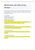 OB ATIII EXAM WITH 100&percnt; CORRECT  ANSWERS &vert; LATEST UPDATE 2024