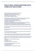 DOS II FINAL EXAM QUESTIONS WITH COMPLETE SOLUTIONS&period;