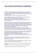 DOS EXAM QUESTIONS & ANSWERS 