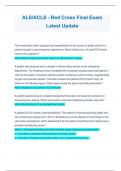 ALS&sol;ACLS - Red Cross Final Exam  Latest Update