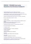 PNP401 / PNH400 Exam prep Questions And Answers Graded A+