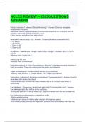 NCLEX REVIEW &ndash; 2023QUESTIONS ANSWERS