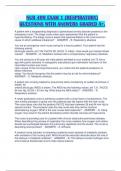 NUR 409 EXAM 1 &lpar;RESPIRATORY&rpar; QUESTIONS WITH ANSWERS GRADED A&plus;&period;