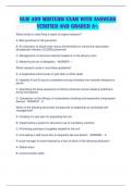 NUR 409 MIDTERM EXAM WITH ANSWERS VERIFIED AND GRADED A&plus;&period;