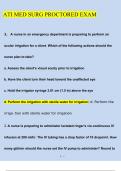 ATI Med Surg proctored exam (2024/2025) Newest Questions and Answers (Verified Answers)