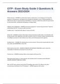 CITP - Exam Study Guide 3 Questions & Answers 2023&sol;2024