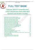 Extensive; NGN ATI Comprehensive/ LATEST Sets/Versions Exams With NGN Questions and Answers Included