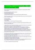  Missouri P&C License Exam With 100&percnt; Correct Answers 2023