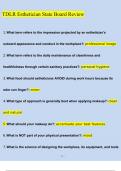 TDLR Esthetician State Board Review &lpar;2023&sol;2024&rpar; Newest Questions and Answers &lpar;Verified Answers&rpar;