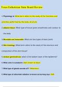 Texas Esthetician State Board Review With 100&percnt; Correct Answers UPDATE
