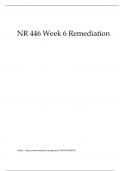 NR 446 Week 6 Remediation