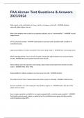 FAA Airman Test Questions & Answers 2023&sol;2024