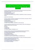 PEDS/PEDS 204/ PEDIATRIC BUNDLED EXAMS QUESTIONS AND VERIFIED ANSWERS 