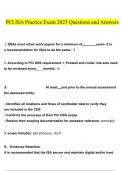 PCI ISA Practice Exam questions verified with 100&percnt; correct answers