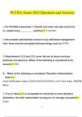 PCI ISA Exam questions verified with 100&percnt; correct answers