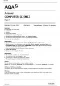 AQA A LEVEL COMPUTER SCIENCE Paper 1 7517/1 QUESTION PAPER June 2023