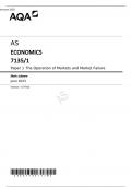 AQA AS ECONOMICS Paper 1 7135/1 Mark scheme June 2023