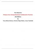 Test Bank for Primary Care Interprofessional Collaborative Practice 6th Edition by Terry Mahan Buttaro, Patricia Polgar-Bailey, Joann Trybulski 