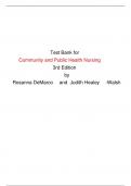  Test Bank for Community and Public Health Nursing 3rd Edition by Rosanna DeMarco and Judith Healey-Walsh 