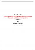 Test Bank for Davis Advantage for Pathophysiology Introductory Concepts and Clinical Perspectives 2nd Edition by Theresa Capriotti 