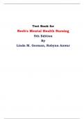 Test Bank for Neeb's Mental Health Nursing 5th Edition By Linda M. Gorman, Robynn Anwar 