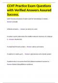 CCHT PRACTICE TEST  