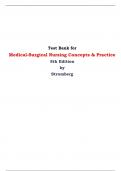 Test Bank for Medical-Surgical Nursing Concepts & Practice 5th Edition by Stromberg 