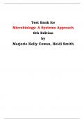 Test Bank for Microbiology: A Systems Approach, 6th Edition by Marjorie Kelly Cowan, Heidi Smith 