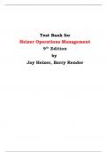 Test Bank for Heizer Operations Management 9th Edition by Jay Heizer, Barry Render 