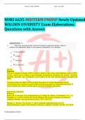 NURS 6635-MIDTERM PMHNP Newly Updated WALDEN UIVERISTY Exam Elaborations  Questions with Answer