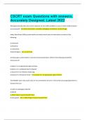 CSCRT exam Questions with answers&period;  Accurately Designed&period; Latest 2023
