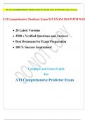 RN ATI COMPREHENSIVE PREDICTOR EXIT EXAM 2024 WITH NGN Final Versions.