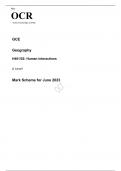 OCR A Level Geography H481/02 JUNE 2023 QUESTION PAPER AND MARK SCHEME